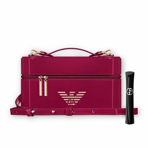 Emporio Armani Other - Emporio Armani Fuchsia Patent Vanity Case and mascara full size